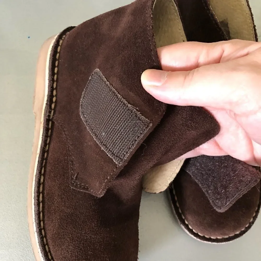 Unit Shoes Brown Suede Booties‎